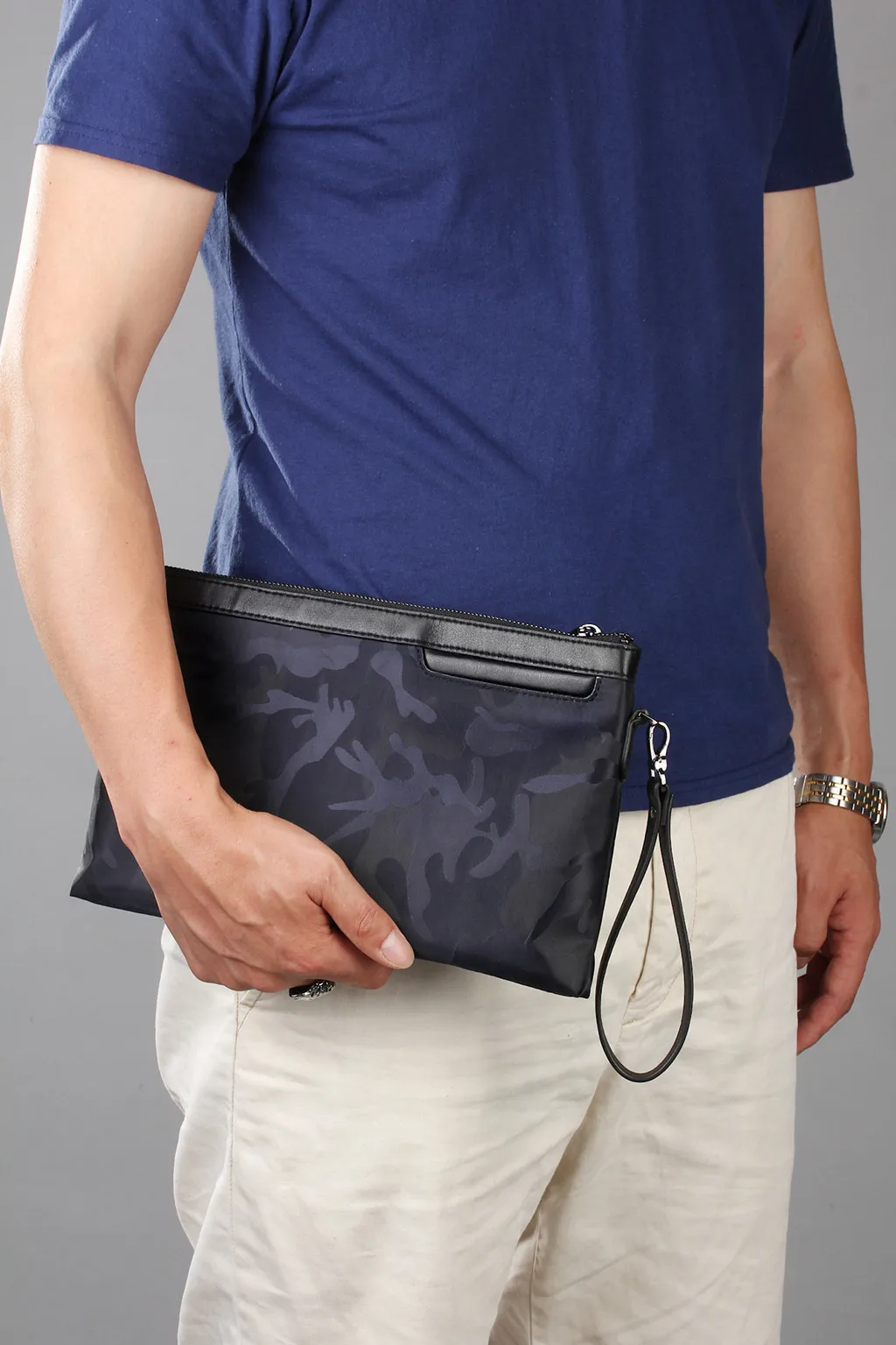 

2019 Men Oxford Cloth Clutch Bag Casual Camouflage Envelope Bag Casual Camouflage Clutch Women's Handbags Solid