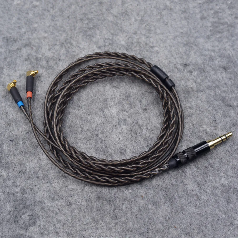 2,5 мм/3,5 мм разъем 1,2 м бескислородная медь посеребренные кабели для наушников MMCX HiFi баланс кабель для F7200 F4100 F3100 ER4SR ER4XR