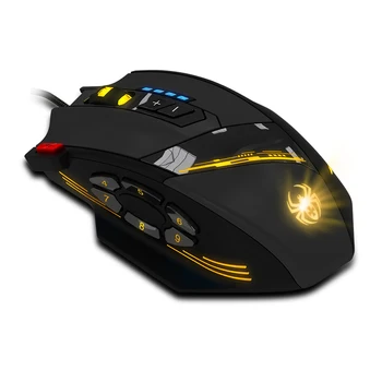 

Professional Gaming Mouse 12 Programmable Buttons LED Optical Wired USB Mouse 4000 DPI for Computer Notebook Desktop Laptop Mice