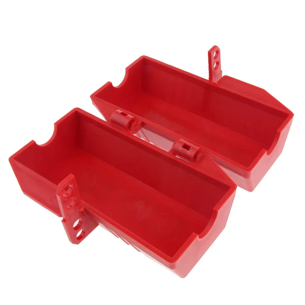 Electrical Appliance Large Plug Lockout Tagout Box Lock Device Safety LOTO Tool, 175 x 125 x 85 mm / 6.9 x 4.9 x 3.3''