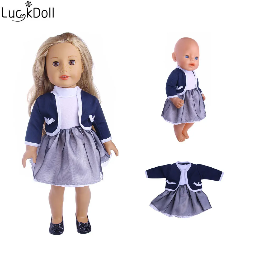 

LUCKDOLL High Quality Summer Fashion New Princess Dress For 43 cm Doll Or 18 Inch Doll Clothes Accessories