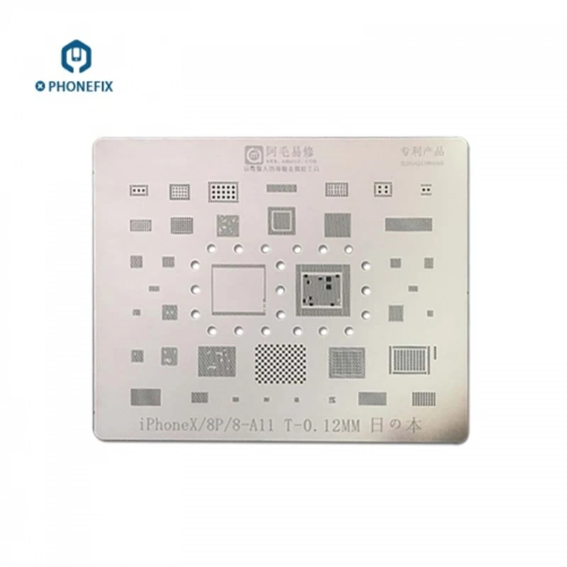 

PHONEFIX Multi-functional BGA Reballing Stencil Template for iPhone 6 6S 7 8 Plus X XS A8 A9 A10 A12 CPU Repair Tool