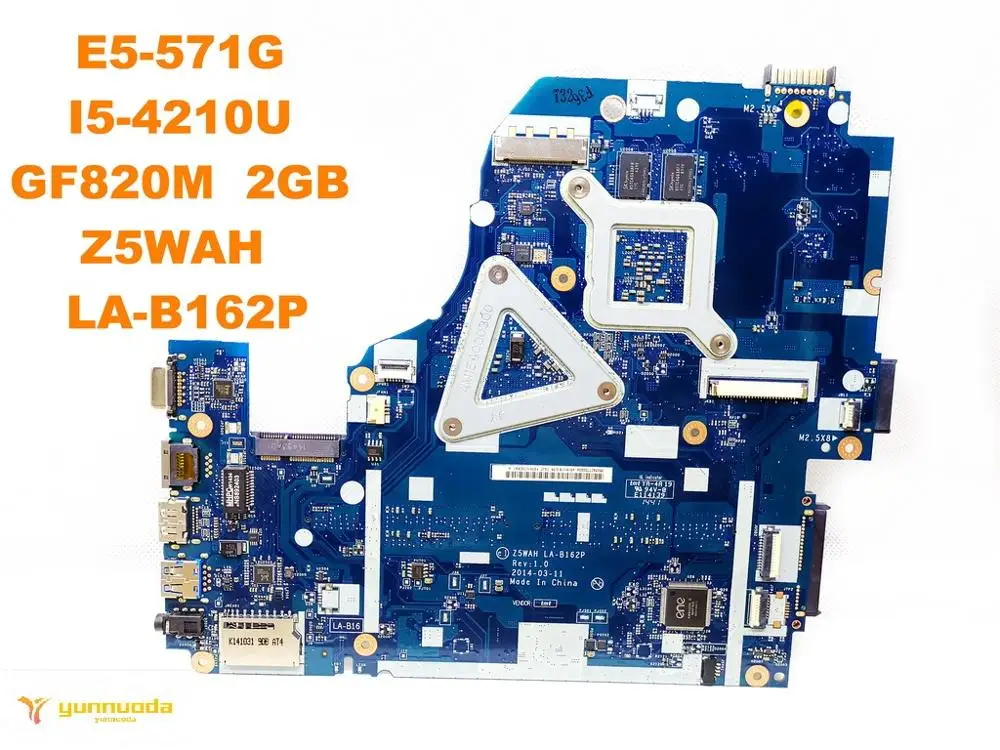 الأصلي لشركة أيسر E5-571G اللوحة المحمول E5-571G I5-4210U GF820M 2 GB Z5WAH LA-B162P اختبار جيد شحن مجاني