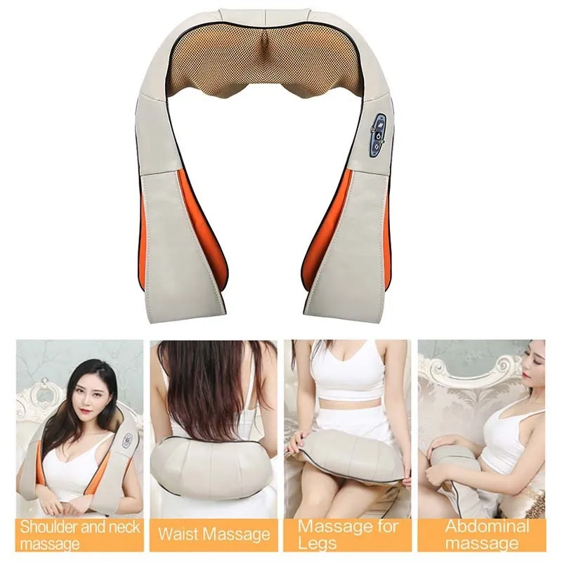 Дропшиппинг 4D массаж тела разминающая шаль Pro для шеи и плеч массажер для спины устройство здравоохранения masajeador массажер для шеи машина
