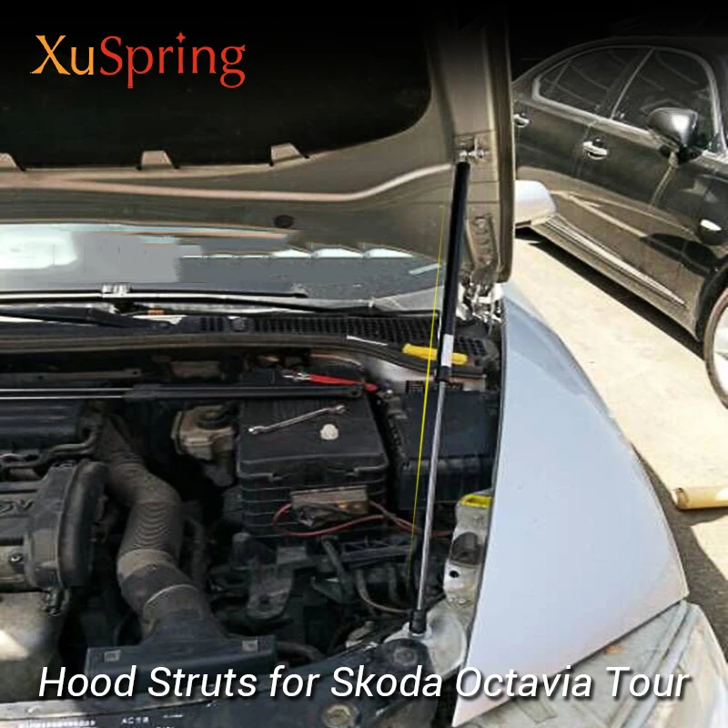 

For Skoda Octavia Tour prefacelift version 2010 2011 2012 Car-styling Refit Bonnet Hood Gas Shock Lift Strut Bars Support Rod