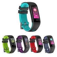 Обновленная версия цветной экран умный Браслет наручный Шагомер трекер сердечного ритма кровяное давление водонепроницаемые спортивные умные часы