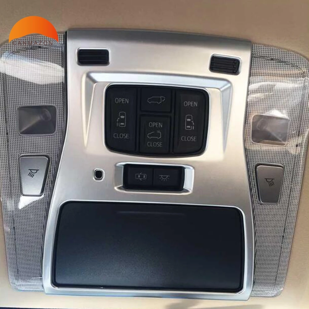 

For Toyota Alphard Vellfire 2016 2017 2018 Car Styling Matte Interior Front Reading Light Lamp Decoration Trim Frame Cover Stick