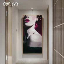 סגנון נורדי ילדה מין בד ציור פוסטר אמנות קיר תמונות לסלון בית תפאורה והדפסי HD מודרני נשים