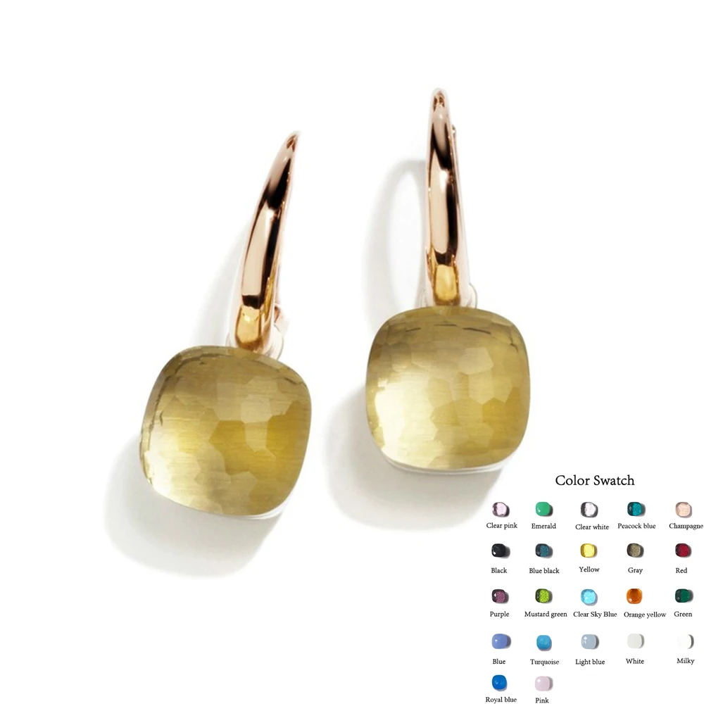 

Hot Brand Classic Water Droplets Candies Style Earrings 22 Kinds of Color Crystal Drop Earring For Women Fashion Jewelry(DJ1119)