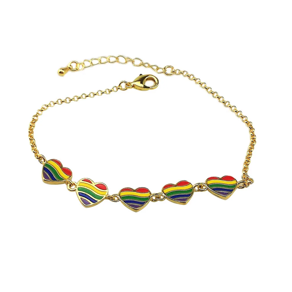 Fashion Colorful Heart shaped Bracelet Delicate and Simple Charm