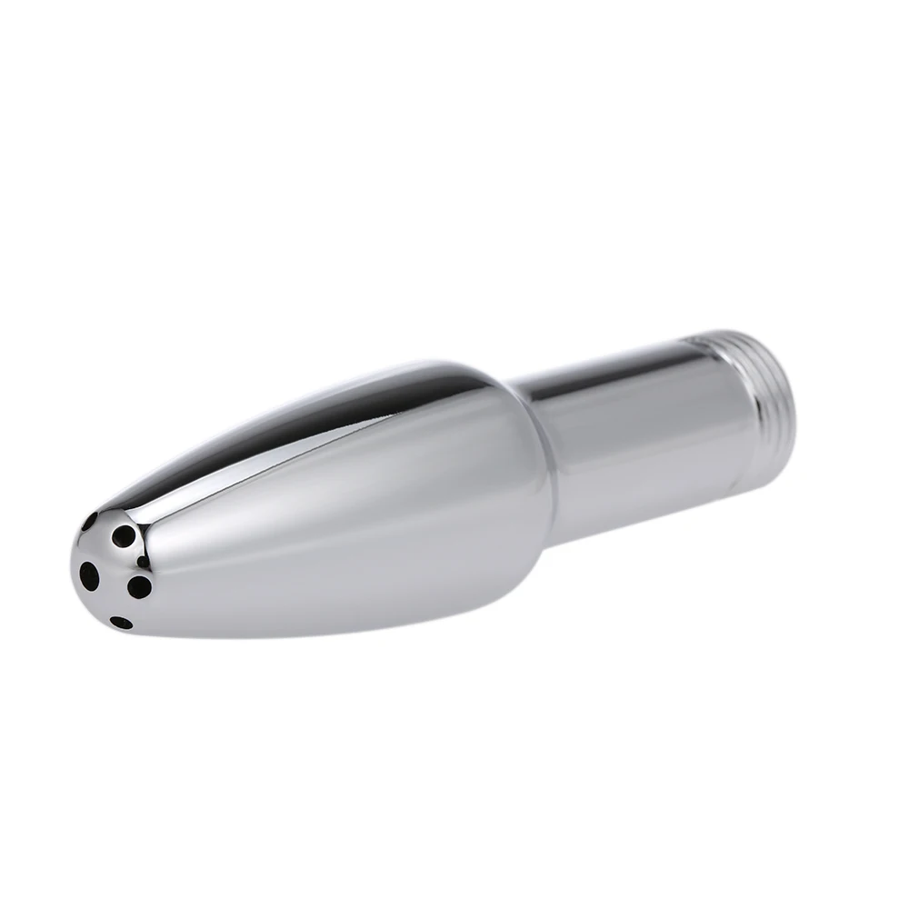 1Pc Metal Enema Shower Head Vaginal/Anal Cleaner Nozzle Bullet Shape Rectal Syringe Butt Plug Anal Sex Toys For Men Woman Gays