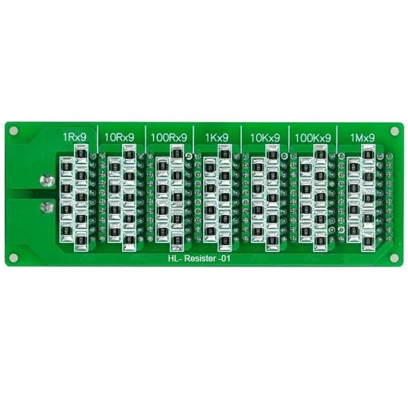 1R - 9999999R Programmable Resistor Board Step 1R 1% 1/2W