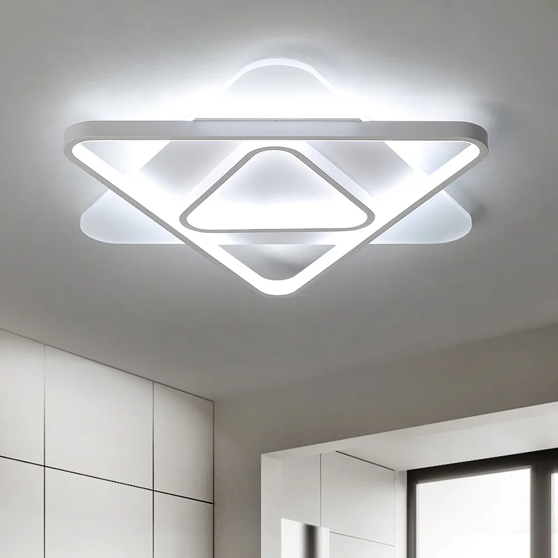 Us 81 65 29 Off White Finish Modern Led Ceiling Lights For Living Room Master Bedroom Home Deco Ceiling Lamp Fixtures In Ceiling Lights From Lights