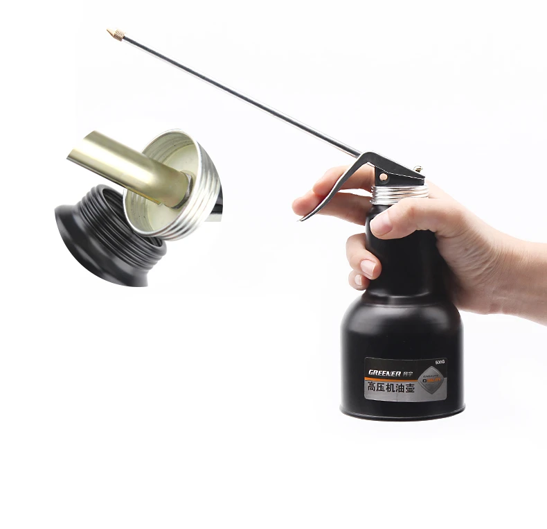 

500g High Pressure Metal Tube Pump Oiler Hose Machine Oiler Grease Gun Tool Hand Oil Grease Gun High Pressure Fed Oil Gun