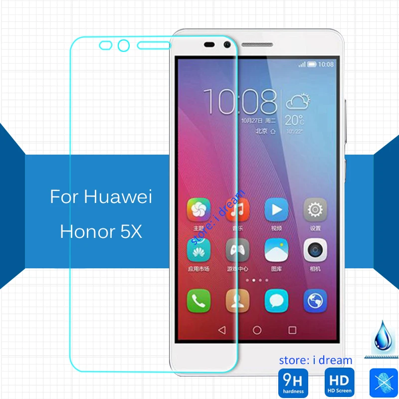 

For Huawei gr5 Honor 5X tempered Glass 5.5'' screen protector safety on Honor5X Glory Play 5 X KIW-AL00 KIW-L24 KIW-L23