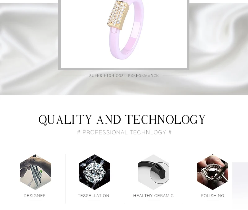 Кольца золотого цвета для женщин, Здоровые черные, белые, розовые керамические кольца с блестящими кристаллами, ширина 3 мм, ювелирные изделия, Подарок на годовщину