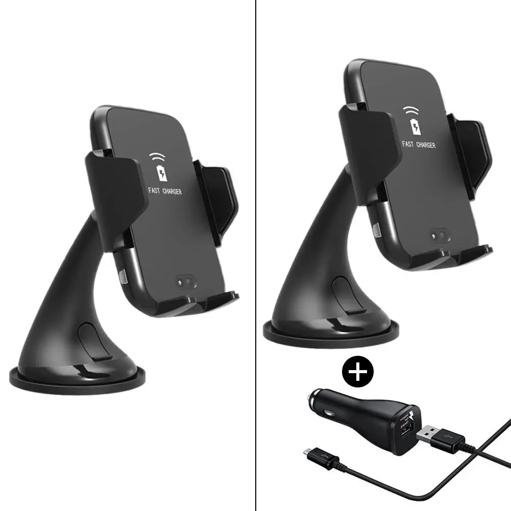 

Car Mobile Phone Holder F13 10W Auto Infrared Induction Fast Wireless Car Charger (Suction Cup/Air Vent 2-In-1) Phone Hold Stand