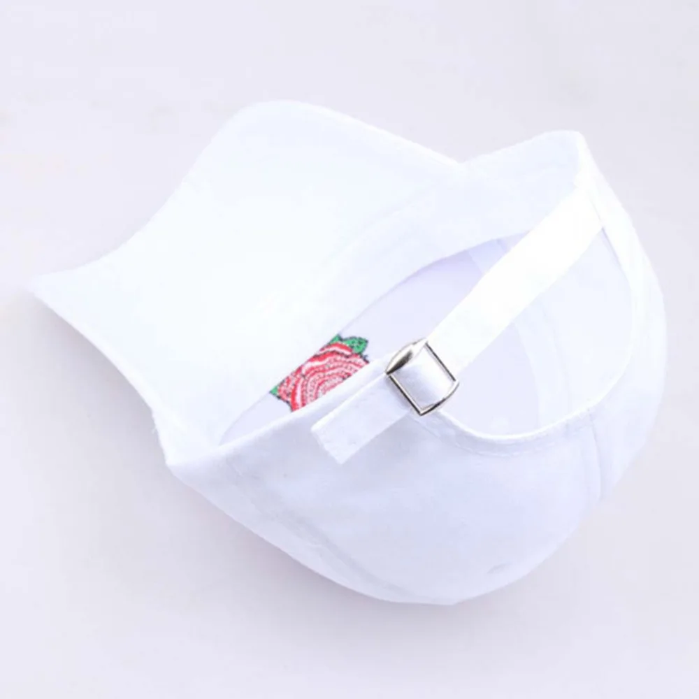 2019 men and women rose embroidery sports hat baseball basketball beach hat casual comfort duck tongue sun hat cap cotton 40J26 (6)
