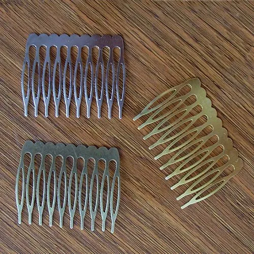 

IB3304 40*53MM 20PCS (Nickel/Gold/Bronze) Metal Hair Comb Claw Hairpins DIY Jewelry Findings&Components