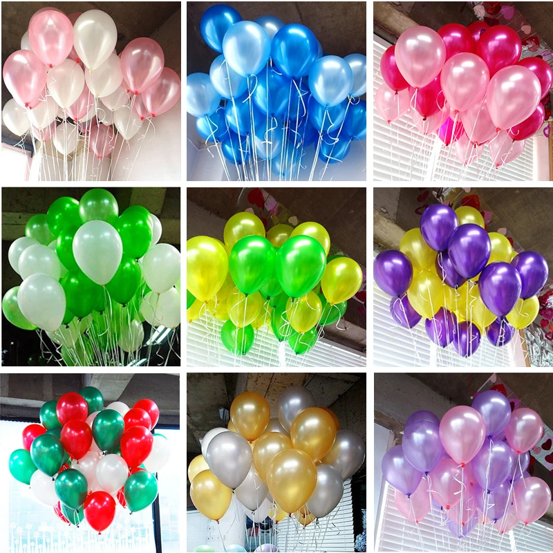 

hot sell 100Pcs 10inch latex balloons birthday party wedding 1.8g supply colorful party balloon for kid inflatable Gold balloons