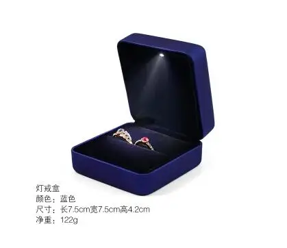 

Creative proposal Top grade LED lights luminous Ring Box Jewelry Box For Propose Marriage