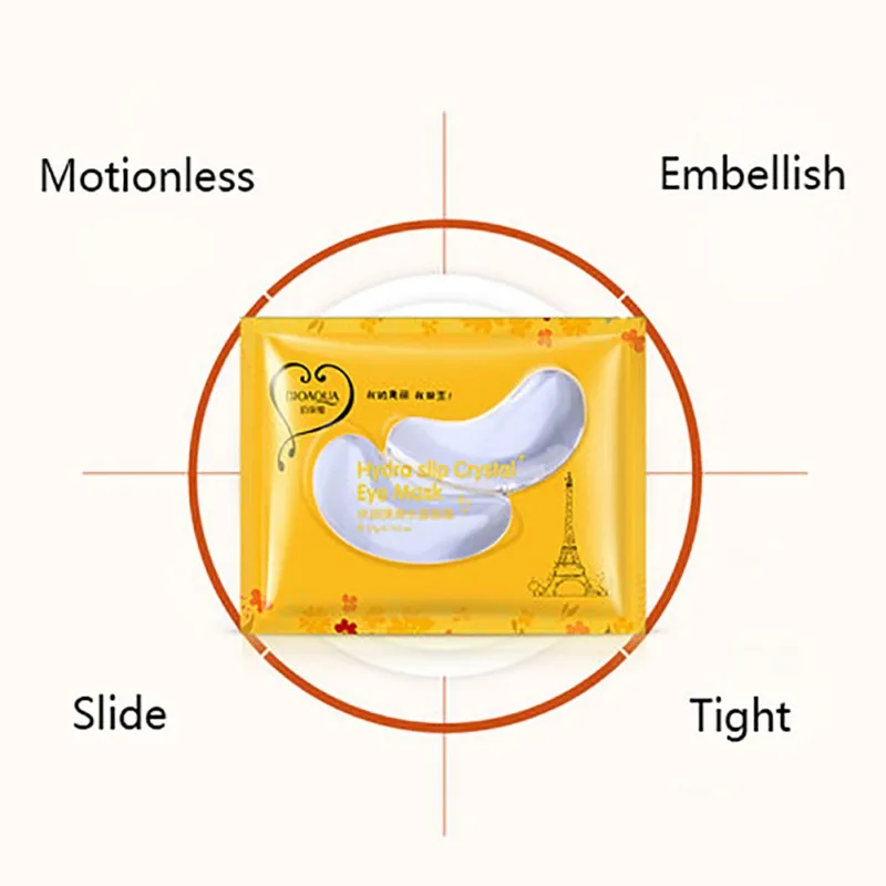 Кристальная маска для глаз, увлажняющая, тщательная, гладкая, выцветает, темный круг, мешки для глаз, против морщины вокруг глаз, уход