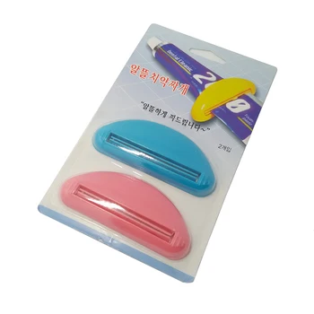 

Toothpaste Squeezer Squeeze Tooth Paste Tube Cosmetics Cleanser Extruder Clamps Toothpaste Dispenser Toothpaste Clip (1lot=2pcs)