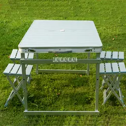 NZA-01 пляжный уличный складной стол стул все авиационные алюминиевые один стол четыре скамейки портативный стол и стул набор