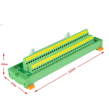 

IDC64 male to terminal block breakout board IDC64 connector PLC relay adapter DIN Rail Mounting IDC64 Mini Breakout Board