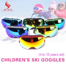 BE NICE Brand new professional ski goggles outdoor snowboard goggles Sport motocross eyewear snowboard goggles for child chidren