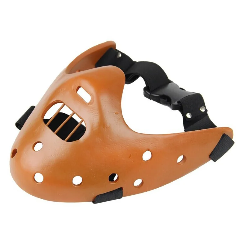 High Quality Horror Hannibal Lecter Resin Masks The Silence OF The Lambs Halloween Scary Masquerade Cosplay Costume Party Props (3)