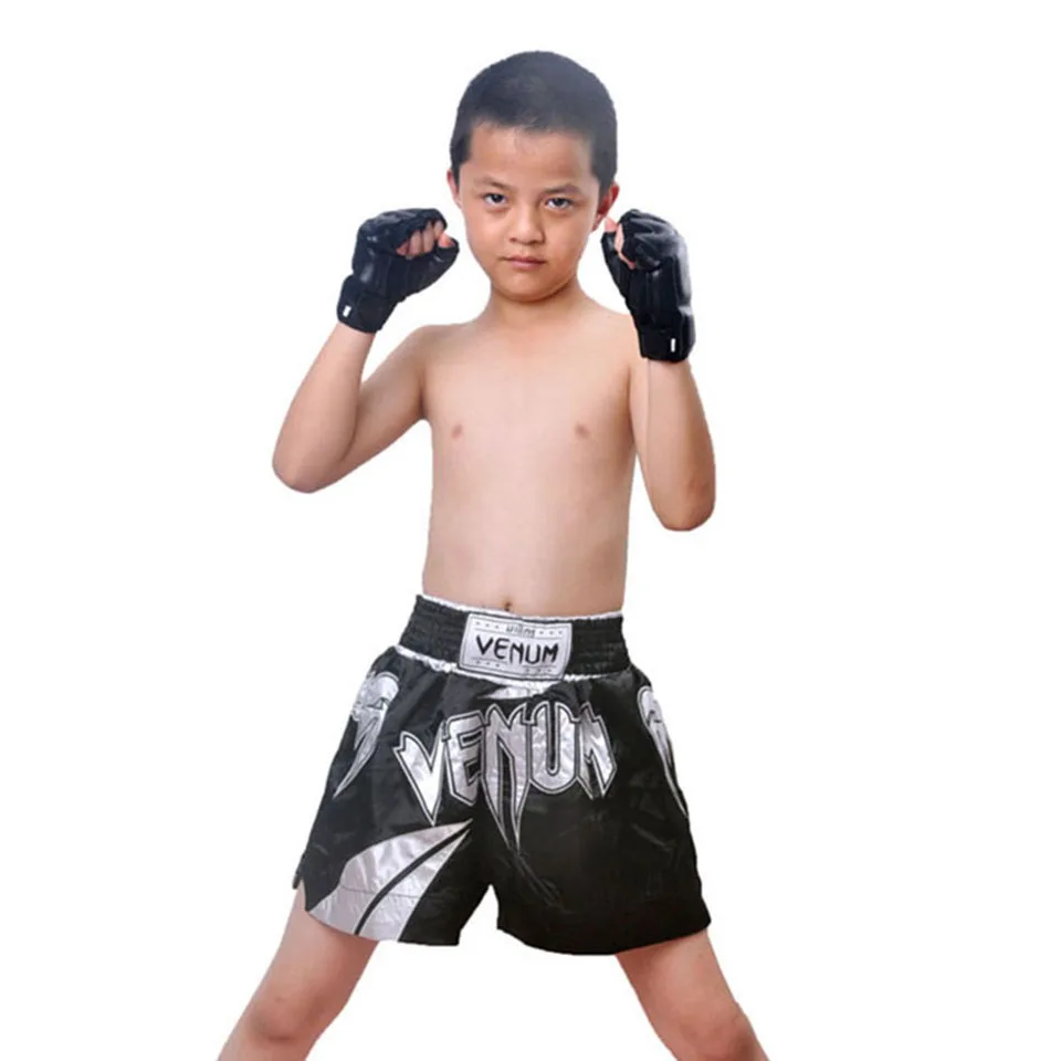 New Leather Half Finger Kids Children Karate Boxing Gloves Mitts Sanda Karate Sandbag Taekwondo Protector Gloves MMA Muay Thai