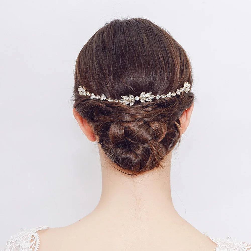 Свадебная прическа расчески украшение для волос с кристаллами для женщин вставка головной убор Свадебная расческа для волос