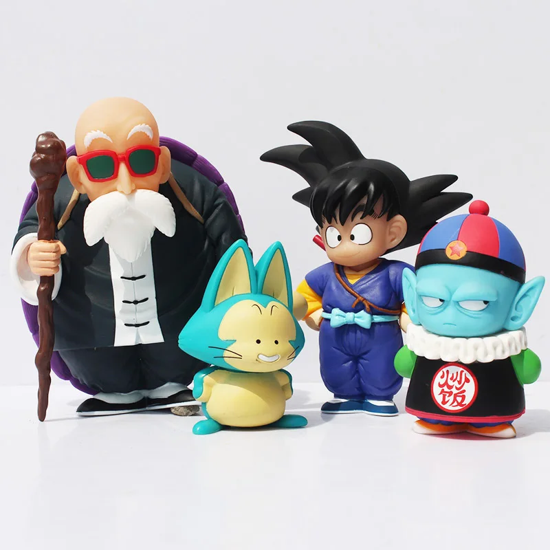 4 шт./компл. Dragon Ball Pilaf Puar Son Goku Master Roshi Фигурки игрушки Коллекционная кукла 7-14 см Бесплатная доставка