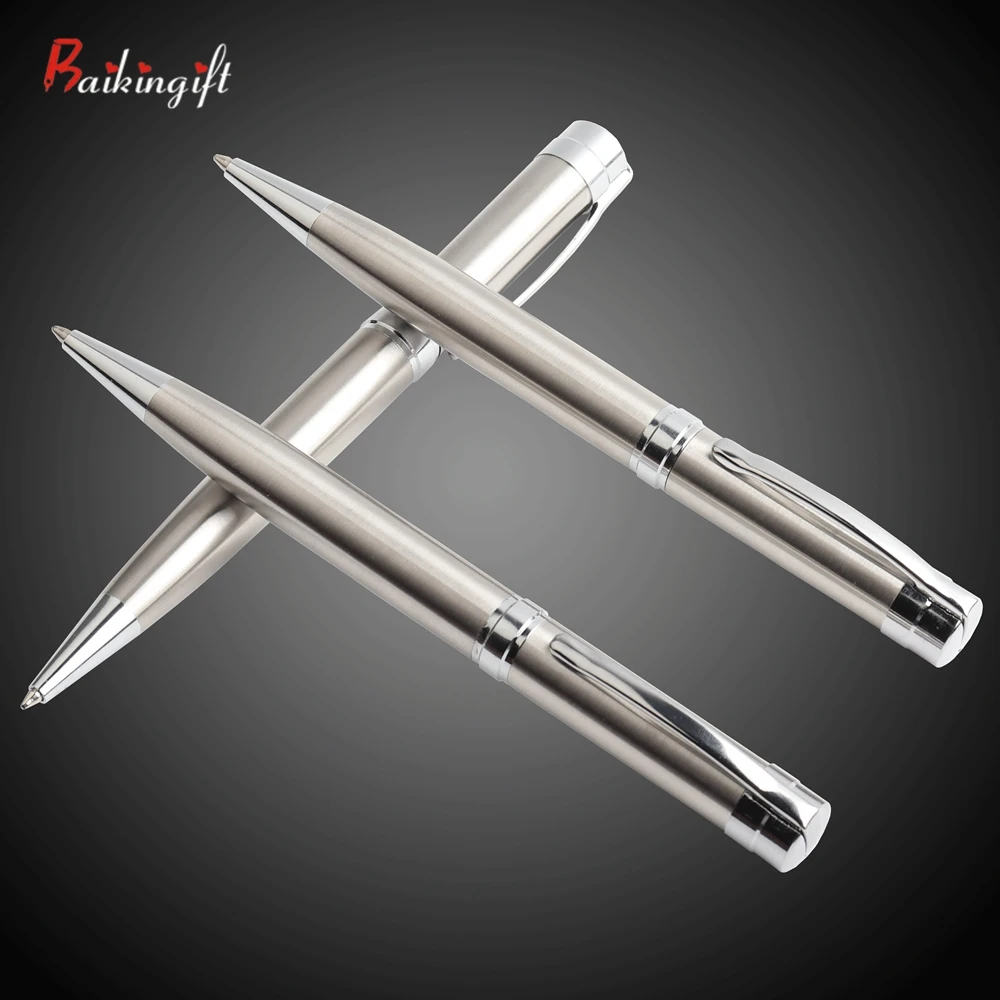 

Baikingift 1PCS Classic Metal ballpoint pens Learn office school stationery Gift Luxury pen & hotel business Pen refill