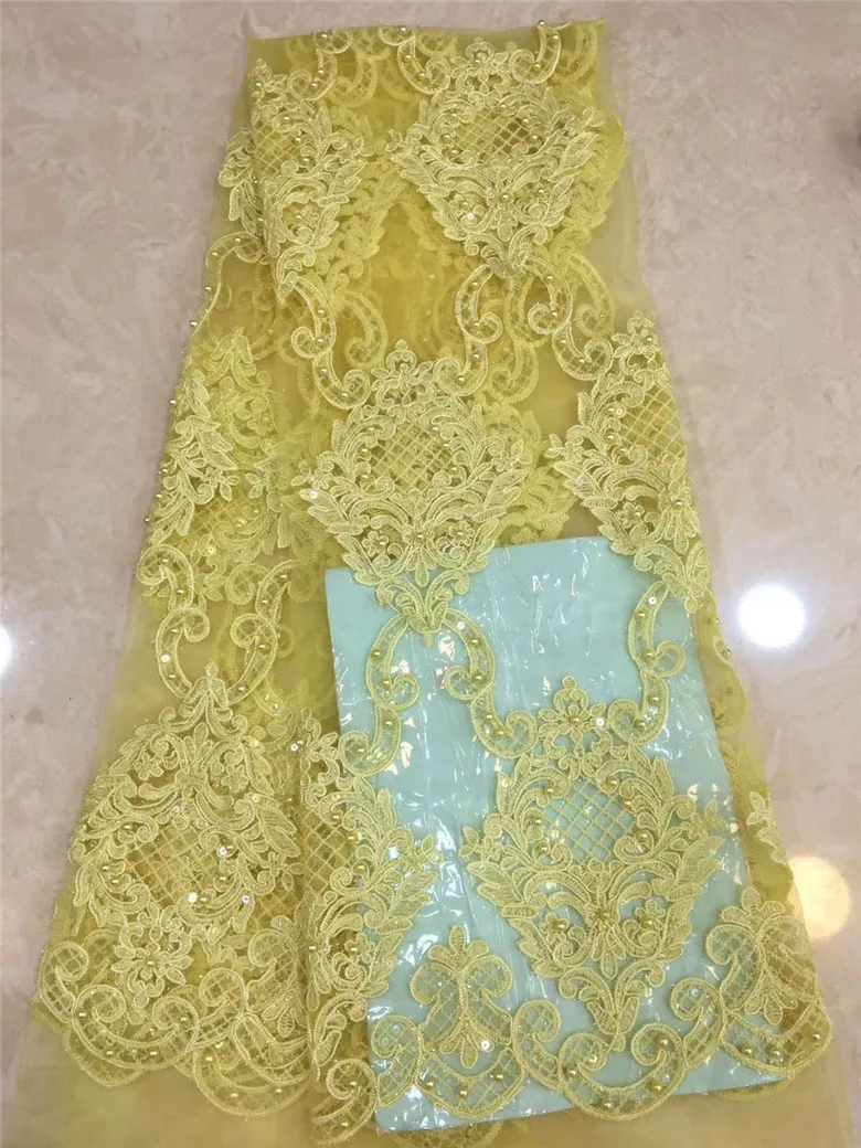 

nice looking Embroidered tulle net african embroidered tull lace fabric with sequins and beads JRB-120914 for fashion dress