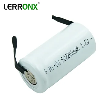 

LERRONX Sub C battery 1.2V 1800mAh Ni- CD rechargeable battery with tab welding pins free shipping for Power tools electronics
