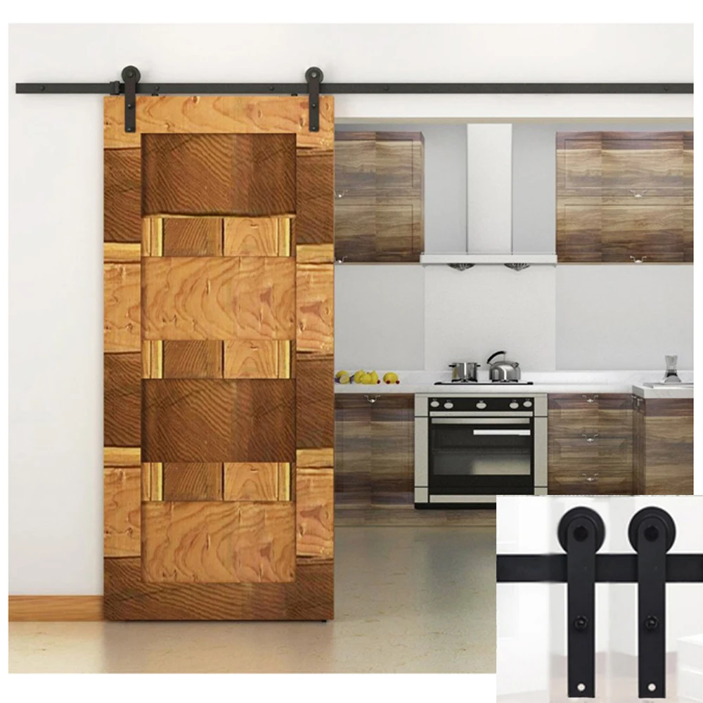 Get Closet Doors Wood Aliexpress Alibaba Group 5ft Black Country American Style Straight Design Barn Wood Steel Modern Sliding Single Door Hardware Closet