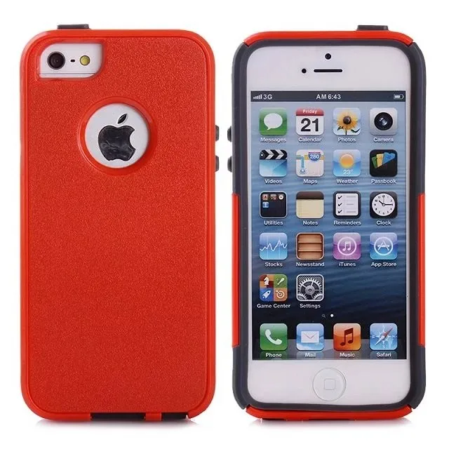 DHL 2 в 1 пластик+ ТПУ чехол для iphone 5 5S SE, Жесткий Чехол для iphone SE 5s pc+ tpu чехол 100 шт./партия
