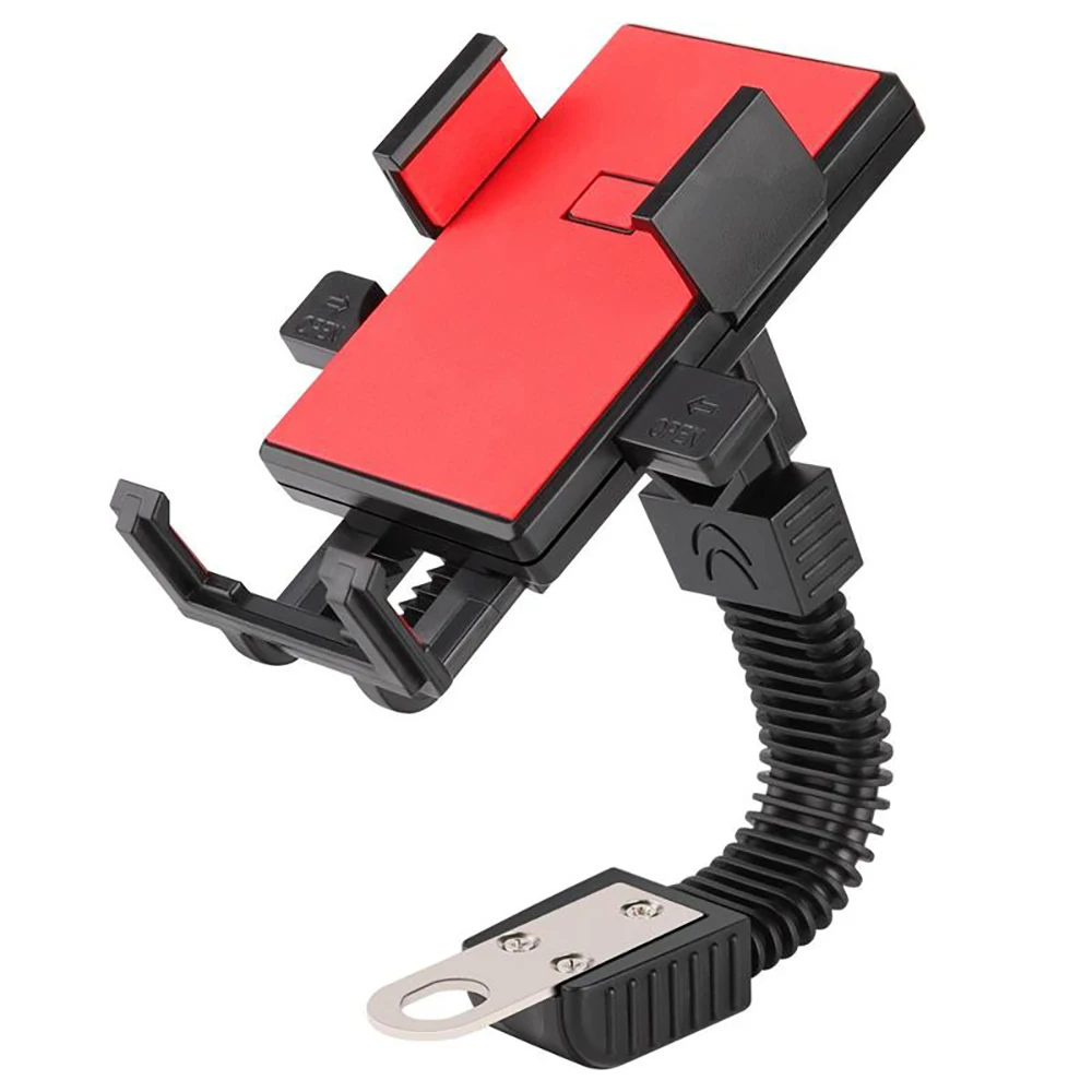

360 Degree Rotary car motorbike Bike Phone Holder Bracket Telescope Handlebar Phones Bracket Stable Outdoor Sport for cell phone