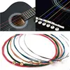 6 unids/set cuerdas de guitarra acústica Arco Iris guitarra multicolor cuerdas E-A para guitarra folclórica acústica guitarra clásica multicolor ► Foto 2/6