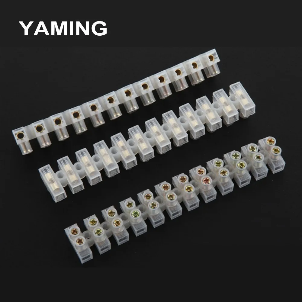 

(10PCS) X3-1012 Wire Connector 10A 12P DIN rail Terminal blocks 24 screws holes universal quick connector 0.5-2.5 square YM012