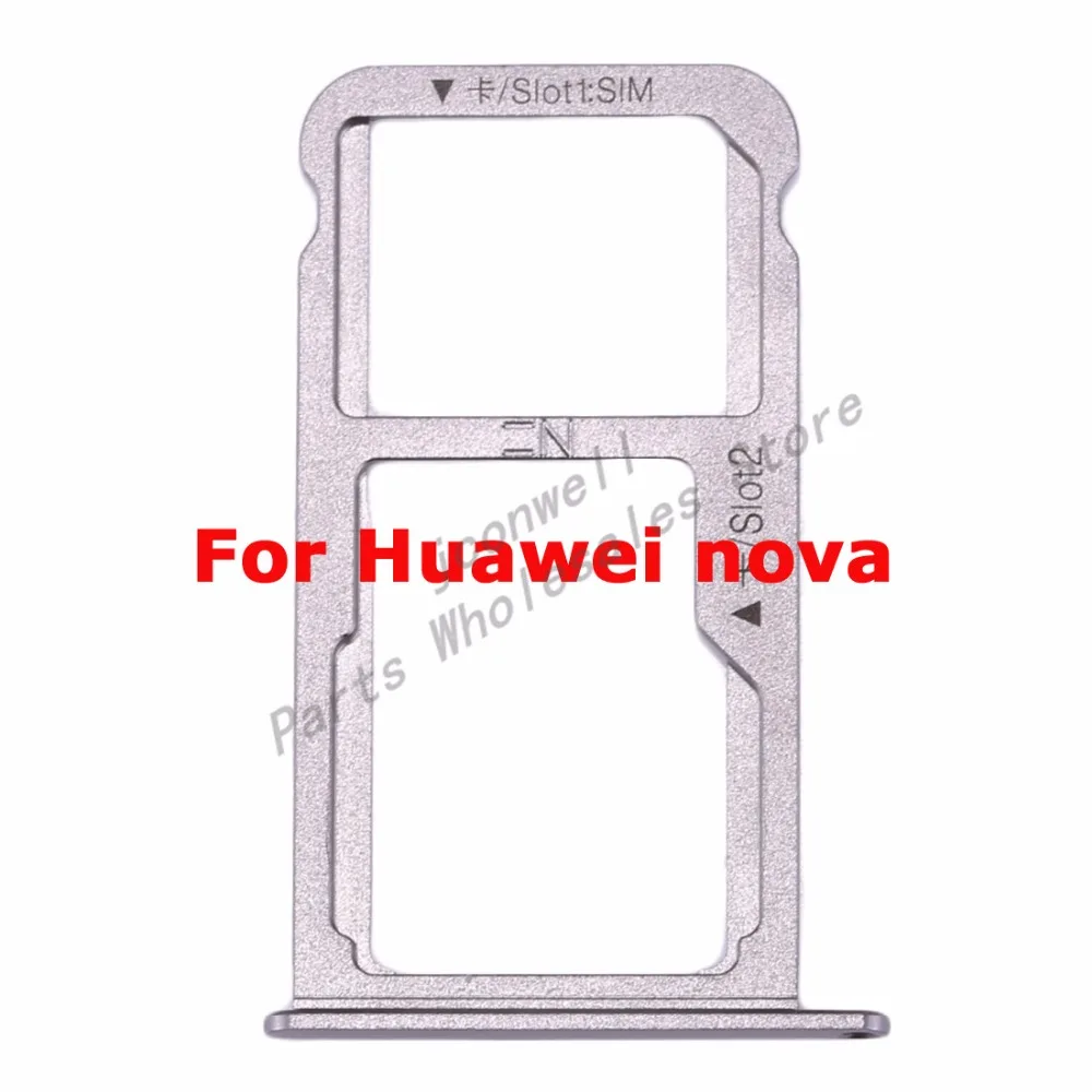 

For HW Nova SIM Card Tray Holder Slot Adapter Micro SD Memory Holder Socket Reader Replacement Repair Parts