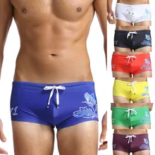 Хит, летние плавательные боксеры, мужские плавки, цветочный принт, купальники, плавки для серфинга, шорты