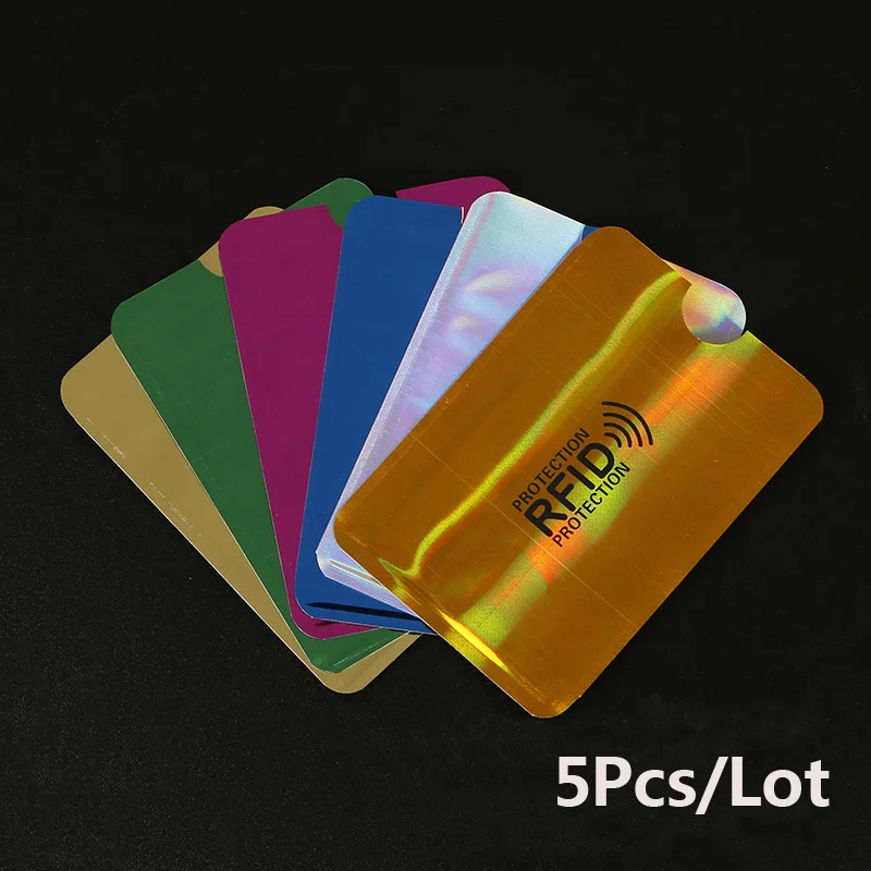 5 шт. анти Rfid держатель для карт блокирующий считыватель удостоверения личности