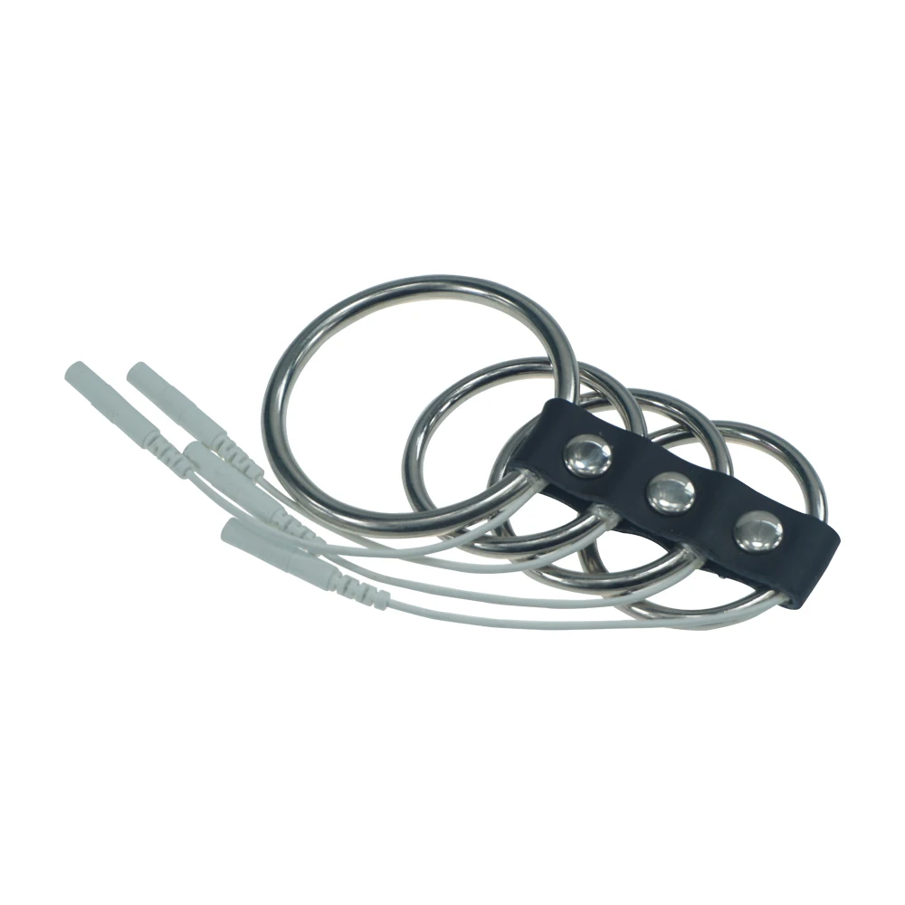 electro shock accessory for DIY SM bondage chastity device penis cage cock ring lock sex toy for men and women image image image