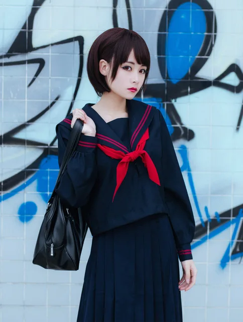 

JK Daily Uniform COS College Summer Japanese School Uniforms JK Uniform School Girl Cosplay