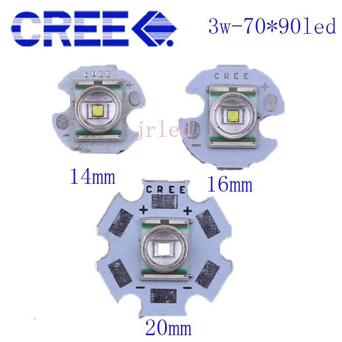 10 шт. CREE XRE Q5 светодиодный XLamp cree xr-e Q5 светодиодный белый/теплый белый/синий/красный/желтый 3 Вт светодиодный светильник, установленный на 16 мм 20 мм 15 мм 12 мм PCB