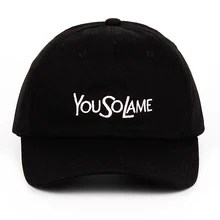 Чистый хлопок новая вам такая Хромая шляпа c вышивкой, для отца бейсболка Catchword YouSoLame женская мужская Кепка Snapback s модная кепка