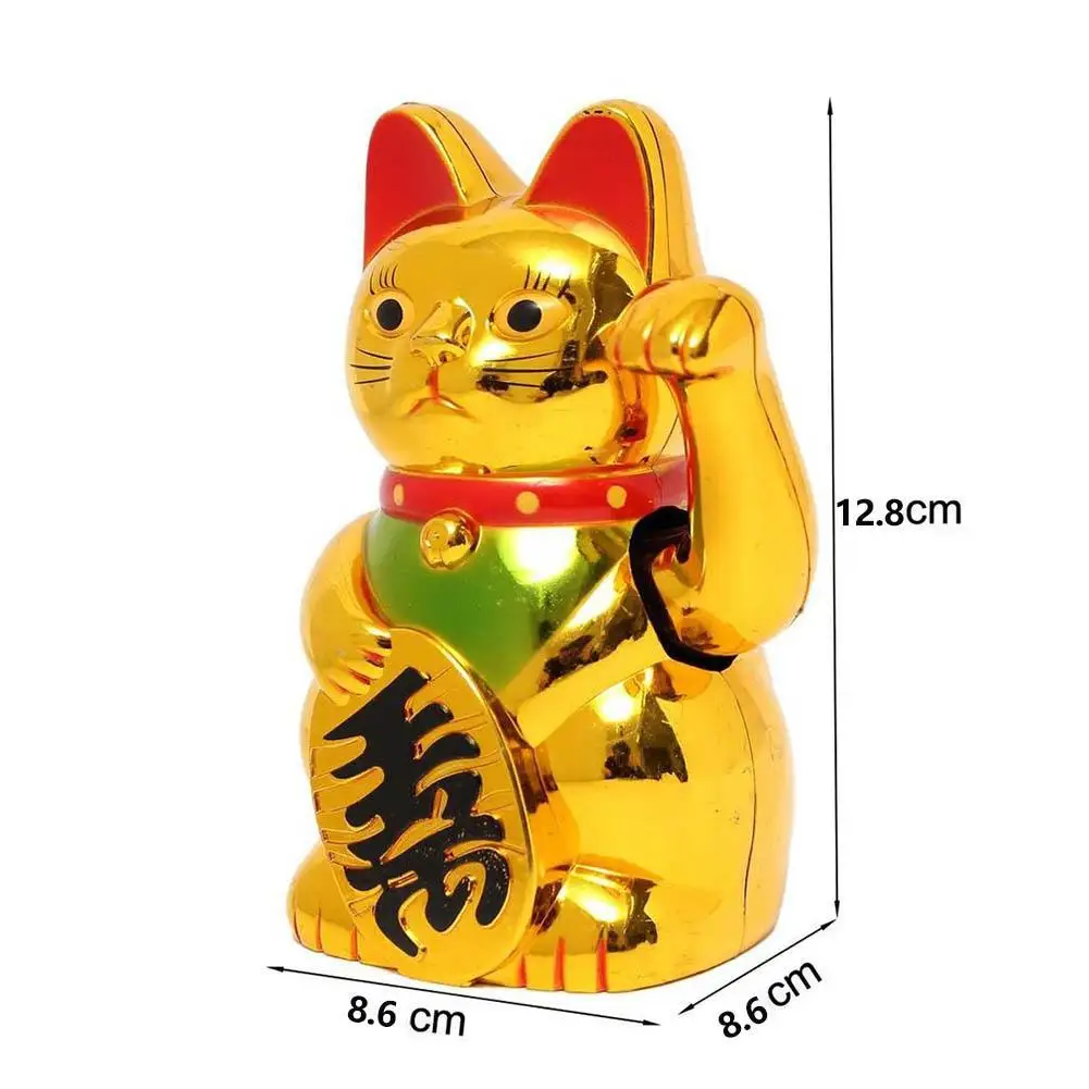 Богатство развевающаяся рука кошка китайский счастливый Кот золото Maneki Neko милый Фэншуй Декор Добро пожаловать кошка ремесло искусство магазин украшения